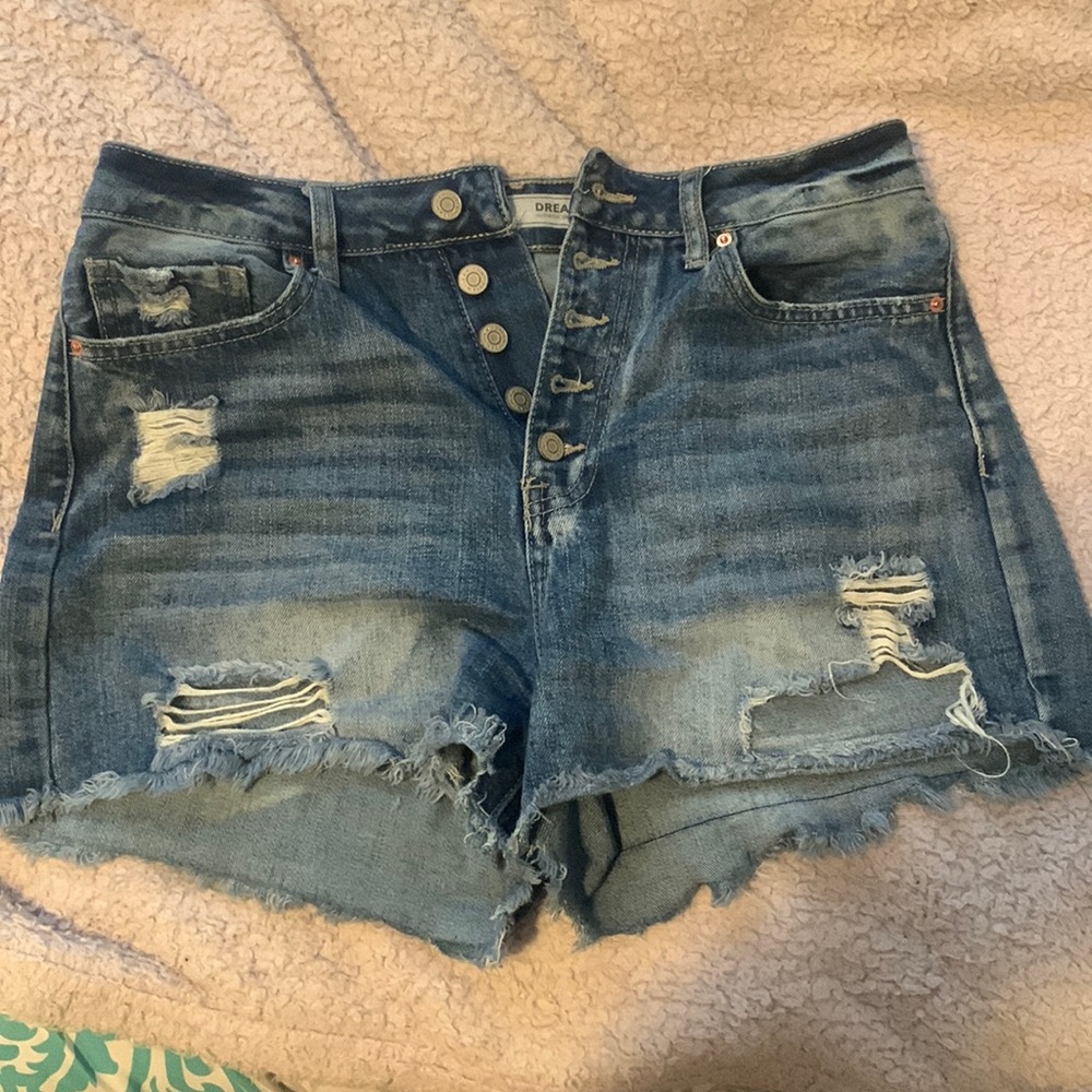 YMI Ripped Jean Shorts